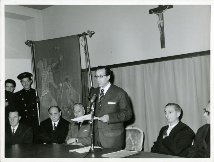 Foto Lampo, Inaugurazione del padiglione Guardia psichiatrica. Carlo Lorenzo Cazzullo, 1963 (Fondo Cazzullo, inv. CZL_1963d_4)