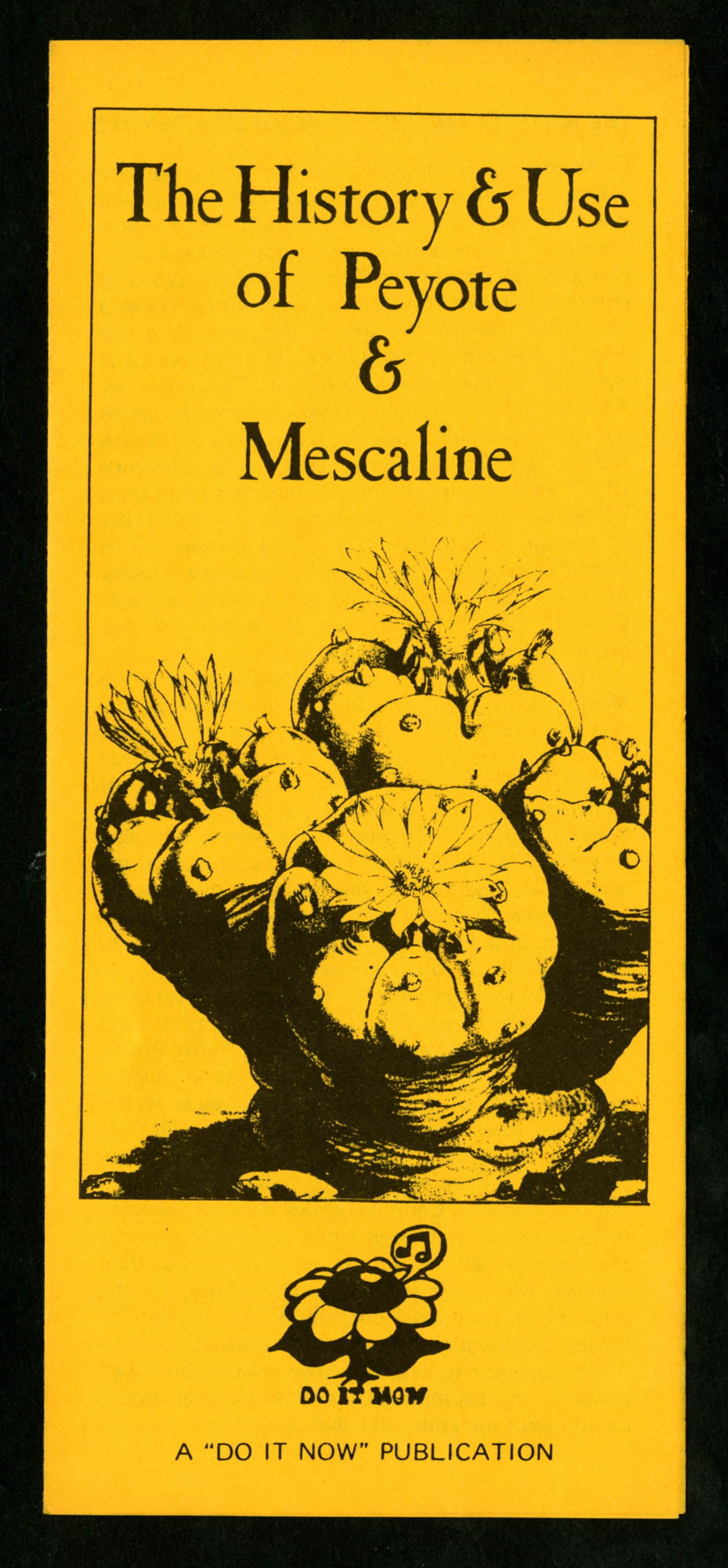 [Anonimo] (1976). "The History &amp; Use of Peyote &amp; Mescaline". Phoenix: Do It Now Foundation.