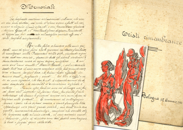 19. Memoriale e disegno di due pazenti (Fondo Ferrari)