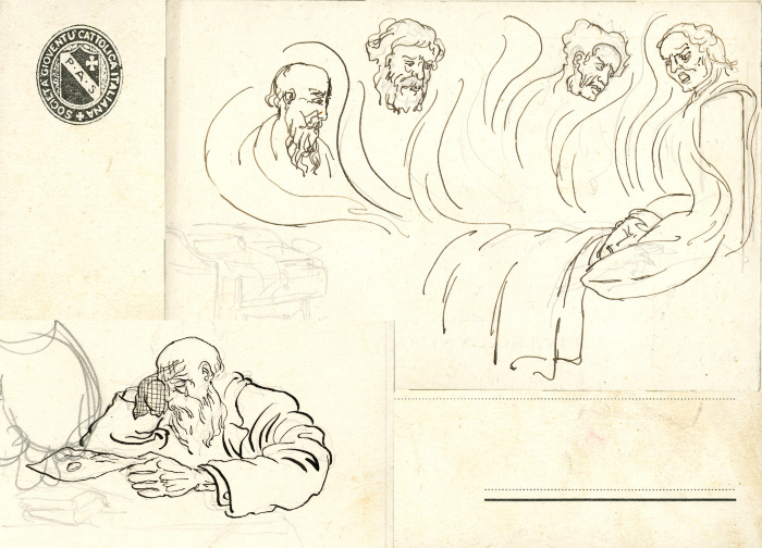 17. Disegni di due pazienti (Fondo Ferrari)