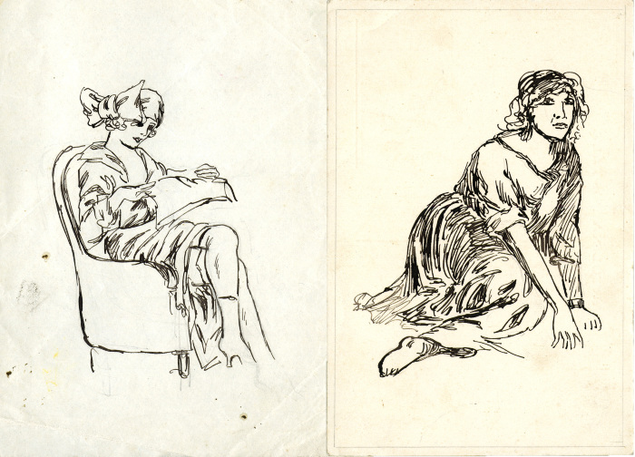 14. Disegni di un paziente (Fondo Ferrari)