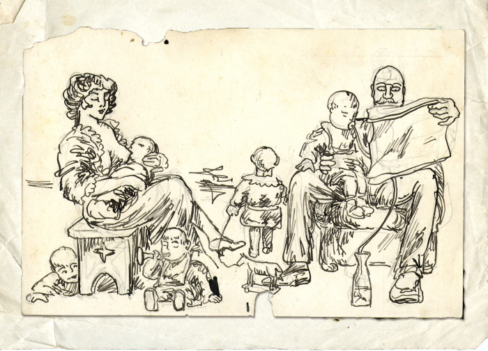 13. Disegno di un paziente (Fondo Ferrari)