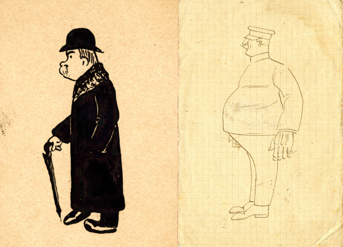 3. Disegni di due pazienti (Fondo Ferrari)