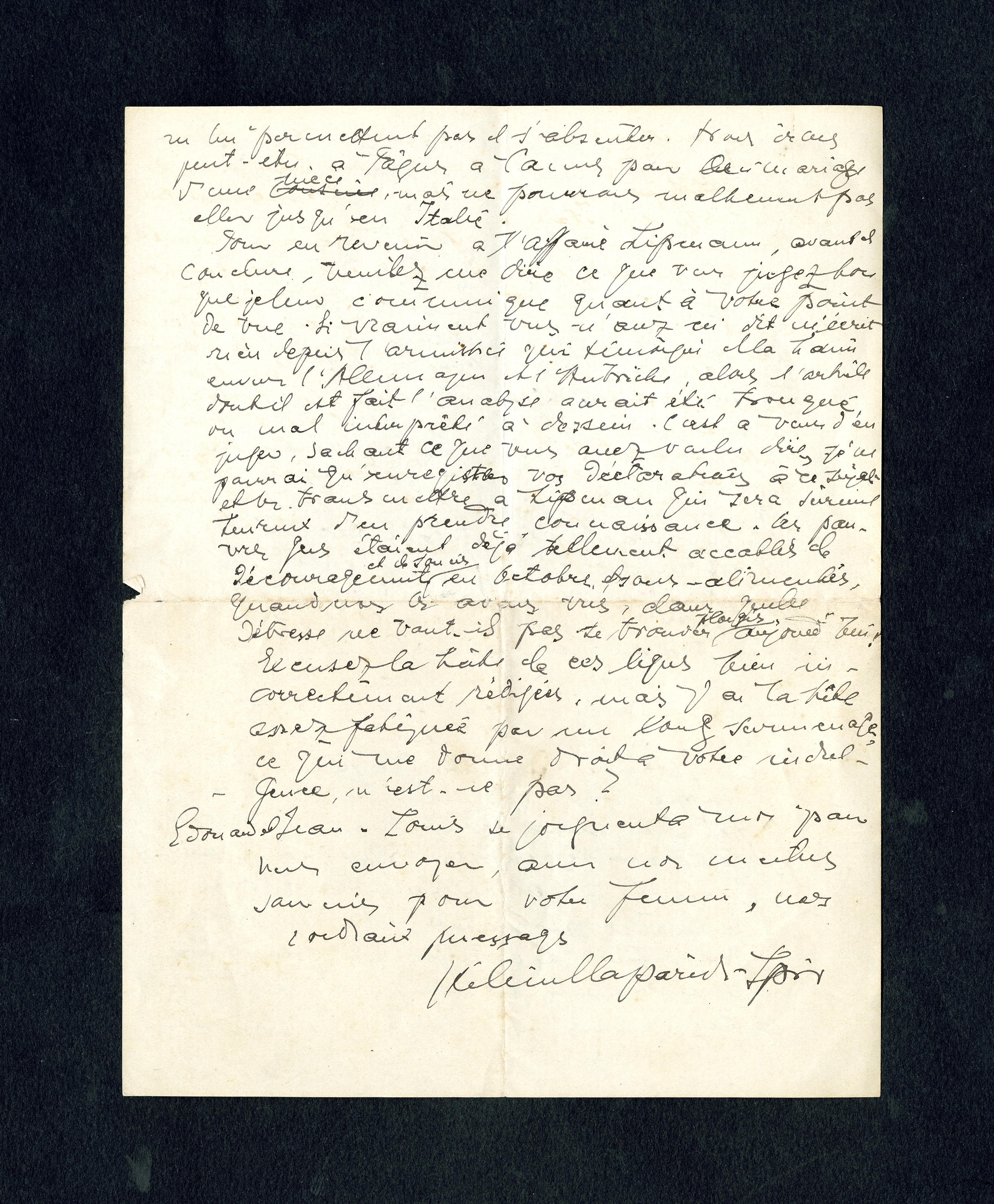 Lettera di Hélène Spir Claparède a Giulio Cesare Ferrari, Ginevra, 5 febbraio 1921 [4] (Archivio Ferrari)