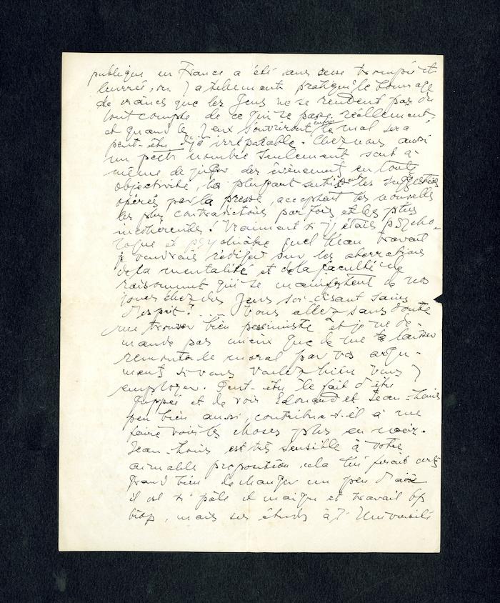 Lettera di Hélène Spir Claparède a Giulio Cesare Ferrari, Ginevra, 5 febbraio 1921 [3] (Archivio Ferrari)