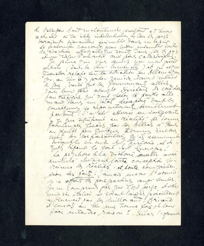 Lettera di Hélène Spir Claparède a Giulio Cesare Ferrari, Ginevra, 5 febbraio 1921 [2] (Archivio Ferrari)