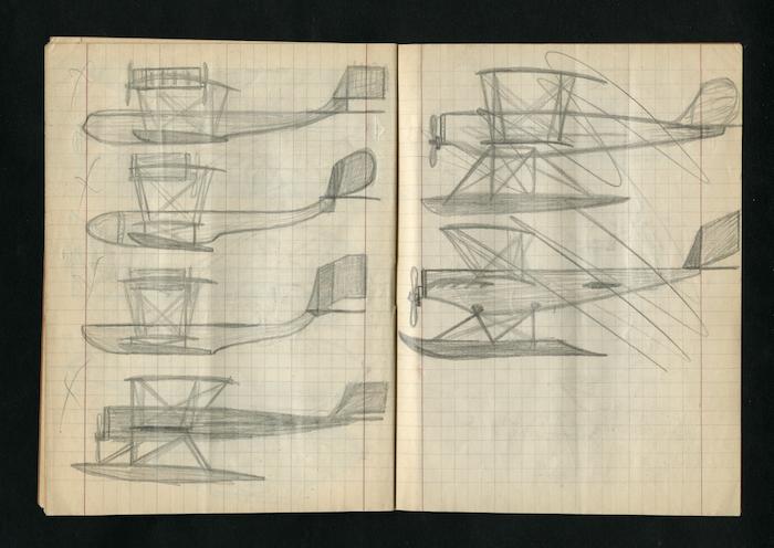 Disegni dal quaderno di Renzo Pettine (Archivio Antonini, b. 7, fasc. 5)