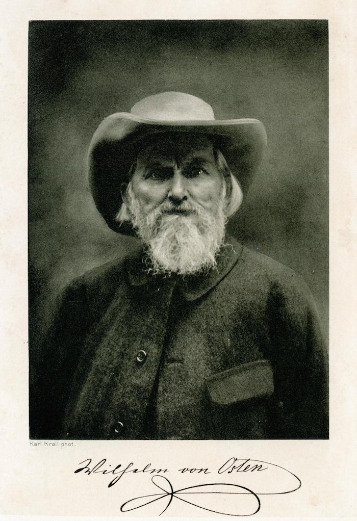 Wilhelm von Osten (dal libro di Karl Krall "Denkende Tiere", 1912)