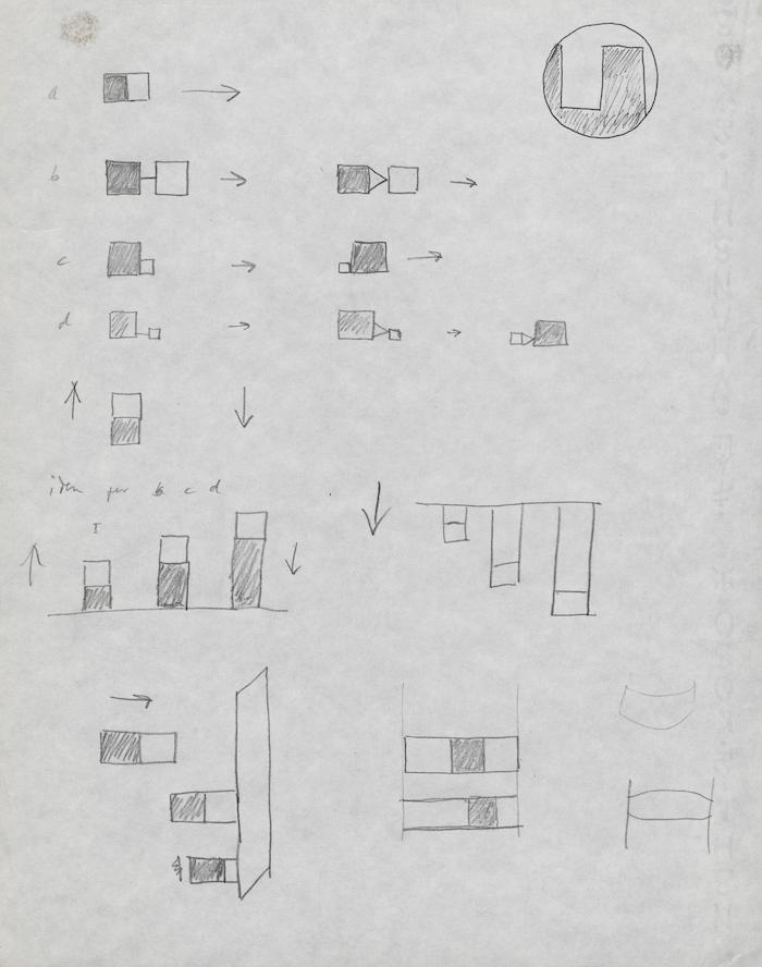 Movimento gamma polarizzato - Disegni originali tratti dal Fondo Kanizsa (Aspi - Università di Milano-Bicocca)
