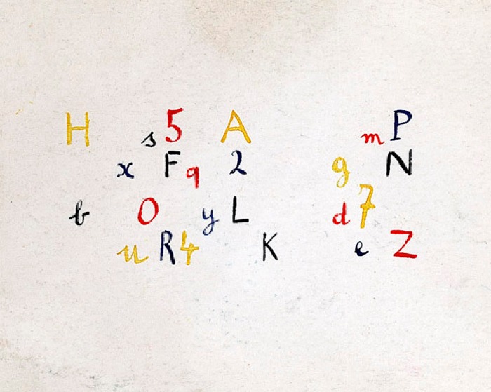 Stimoli per gli esperimenti di Benussi su testimonianza e falso ricordo (Aspi, fondo Benussi)