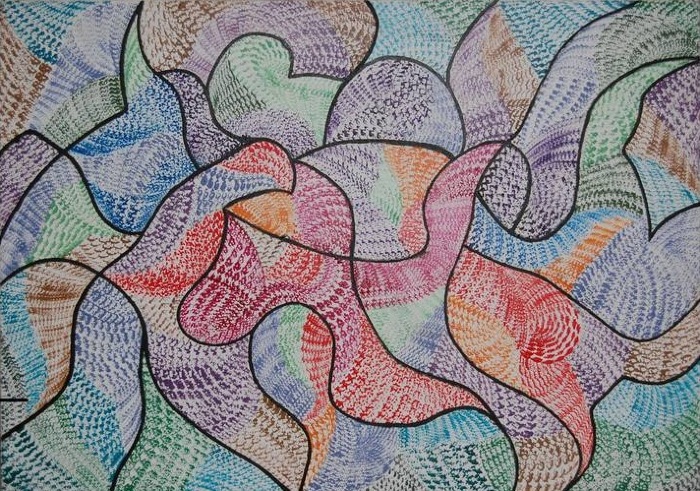 Gaetano Kanizsa, Senza titolo, s.d., 50x70 cm