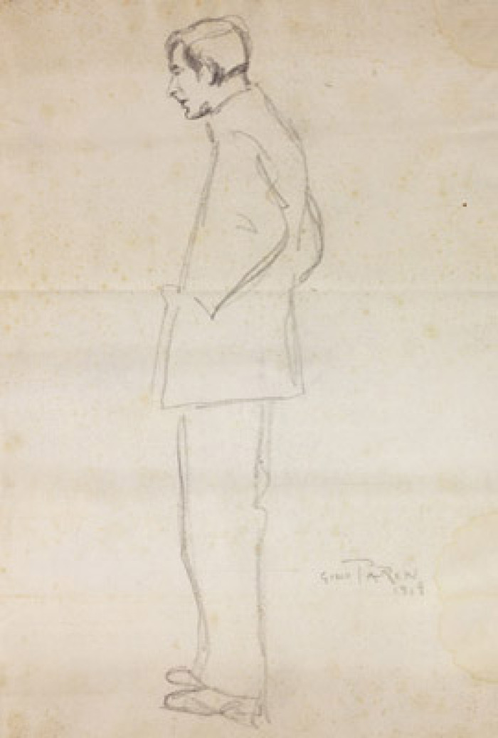 Gino Parin, Ritratto di Vittorio Benussi (1919)