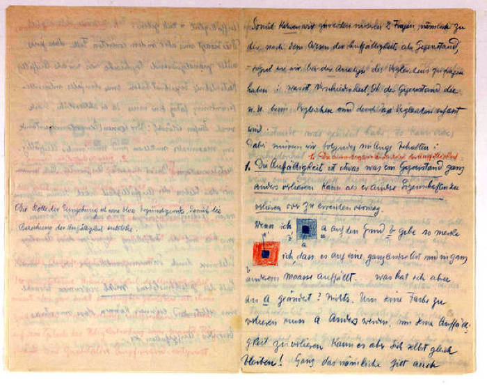 Benussi - "Risalto" (porzione di manoscritto)