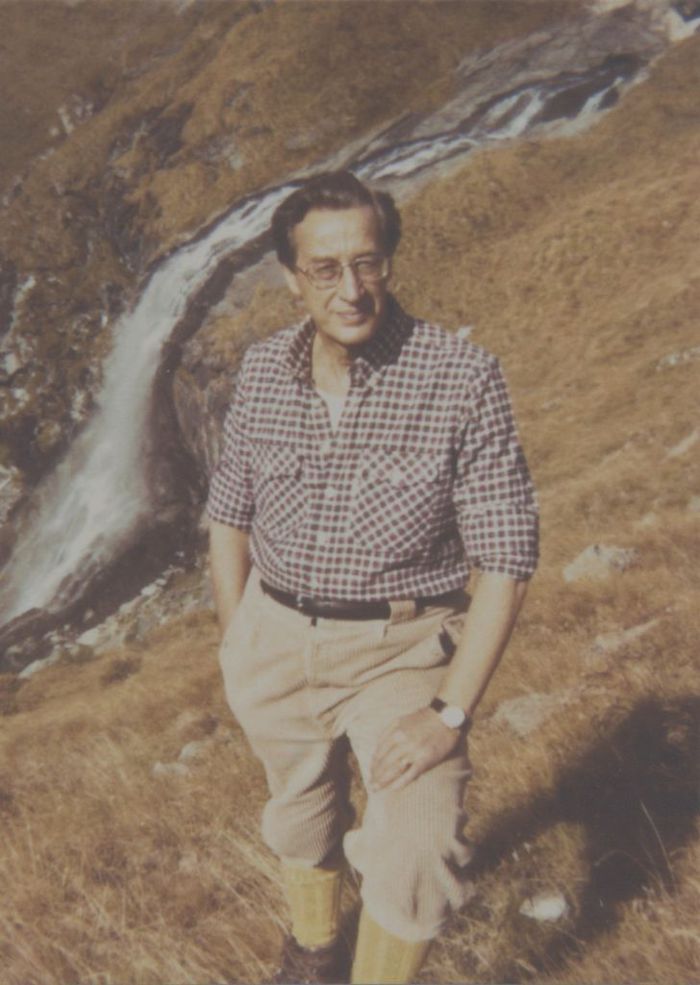 Carlo Lorenzo Cazzullo in vacanza a Gressoney nel 1974 (Collezione privata)