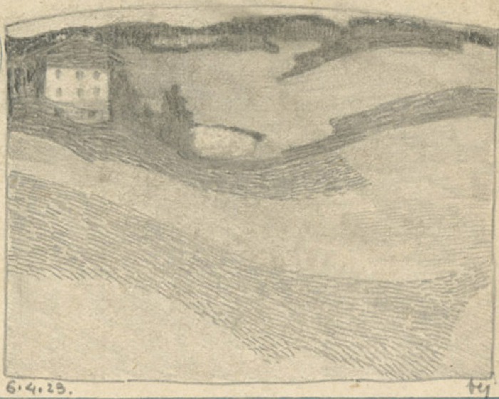 Paesaggio, 6 aprile 1923