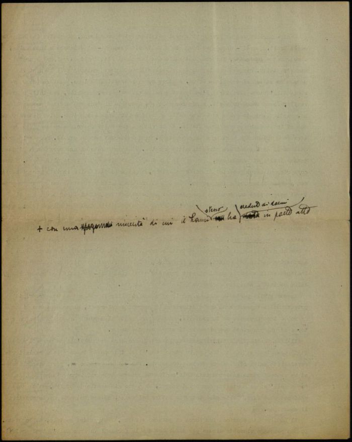 Minuta di lettera di Cesare Musatti al Direttore della Rivista "Studium", s.d. (Aspi, Fondo Musatti, Carteggio)