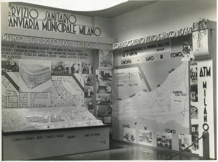 Padiglione illustrativo del "Servizio sanitario" dell'Azienda tranviaria Municipale di Milano del 1936