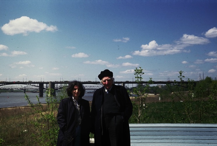 Musatti durante il viaggio in Unione Sovietica, organizzato dall'Associazione Italia-URSS, del maggio 1984