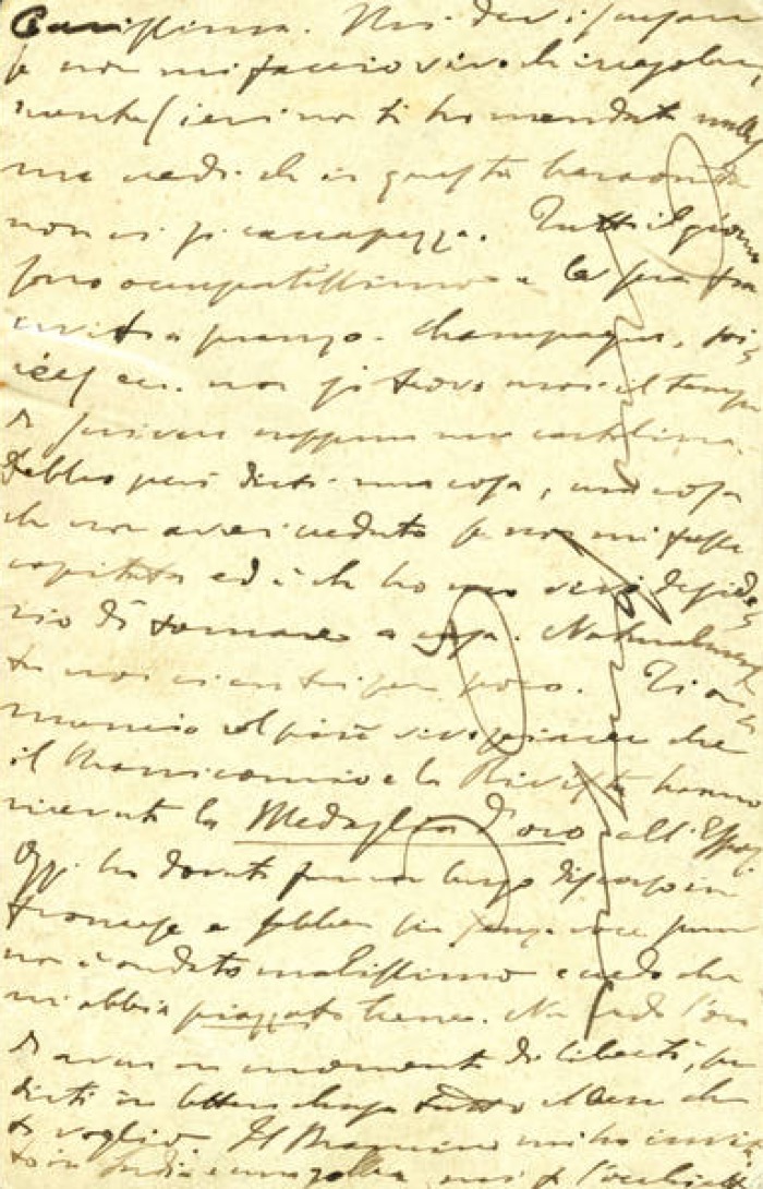 Cartolina di Giulio Cesare Ferrari a Emilia Giordani, Parigi, 22/08/1900 (Aspi, Fondo Ferrari, verso)