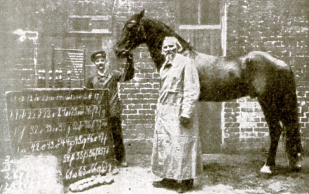 Immagine dal libro di Karl Krall Denkende Tiere (1912)
