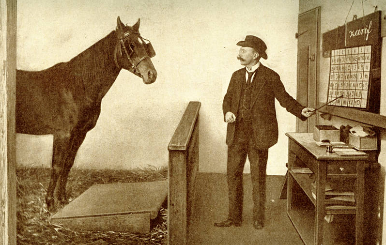 Immagine dal libro di Karl Krall Denkende Tiere (1912)