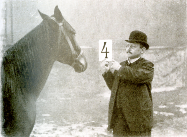 Immagine dal libro di Karl Krall Denkende Tiere (1912)